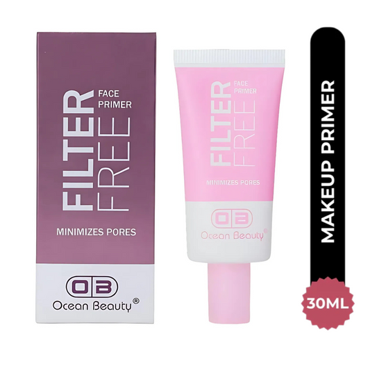 Ocean Beauty Filter Free Face Primer, Pore Minimizing, Use For All Tyep Skin And Daily Use With Pink Color