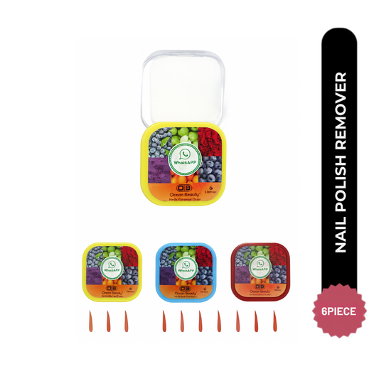 OB OCEAN BEAUTY NAIL POLISH REMOVER PAD (6 Pieces Set) 25 Tissue in Pcs