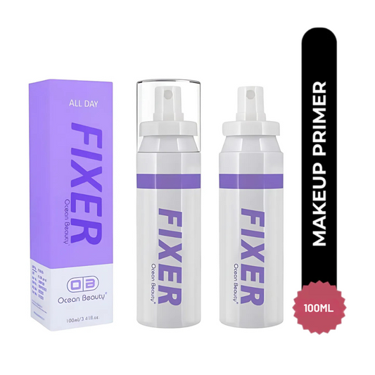 Ocean Beauty All Day Makeup Fixer Spray, 100ml, White and Purple