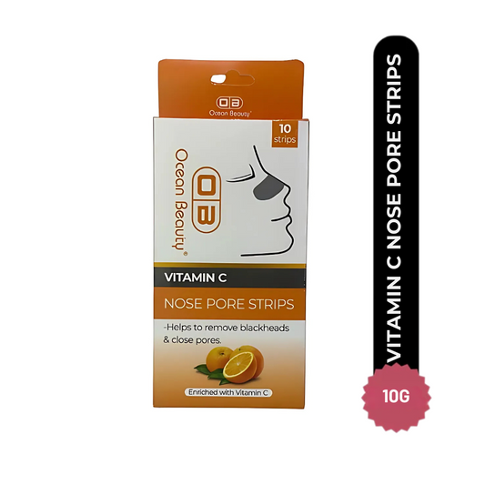 Ocean Beauty Vitamin C Nose Pore Strips for Blackhead Removal, 10 Strips
