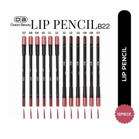 Lip pencil 12 piece set (multi colour)