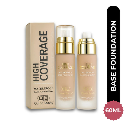 Ocean Beauty High Coverage Waterproof Base Foundation, Rose Blush, 50ml (102)