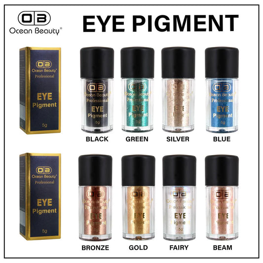 Ocean Beauty Professional Eye Pigment, Silver Color Shimmer Glitter, 5g