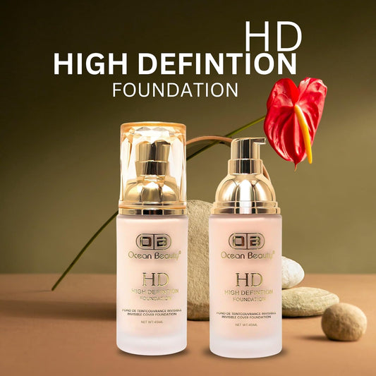 Ocean Beauty HD High Definition Invisible Cover Foundation, 50ml(102)