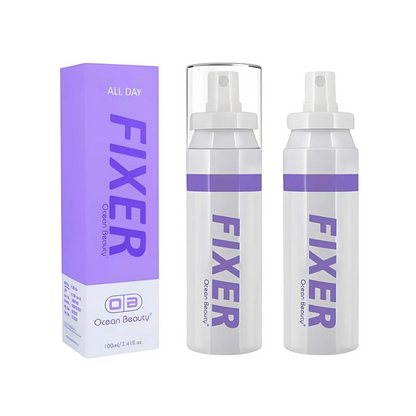 Ocean Beauty All Day Makeup Fixer Spray, 100ml, White and Purple