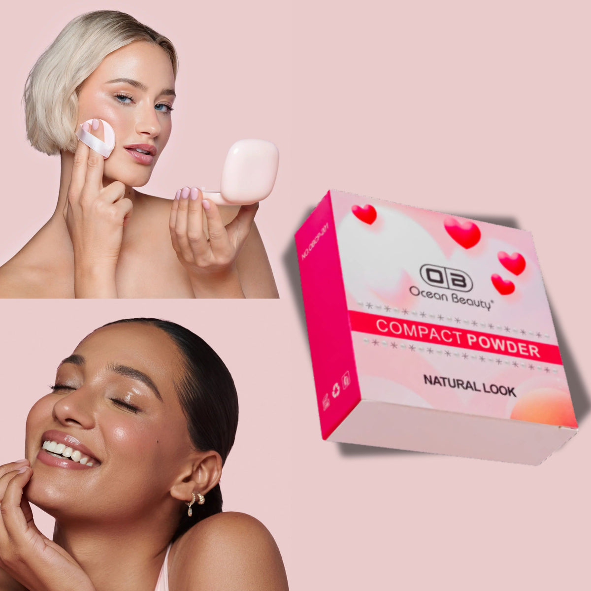 2 in 1 Shimmer and Matte Compact Powder