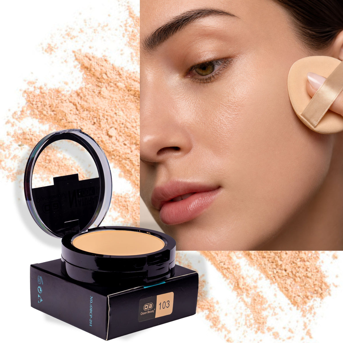 2 in 1 Sweat Free Compact Powder- 201-9