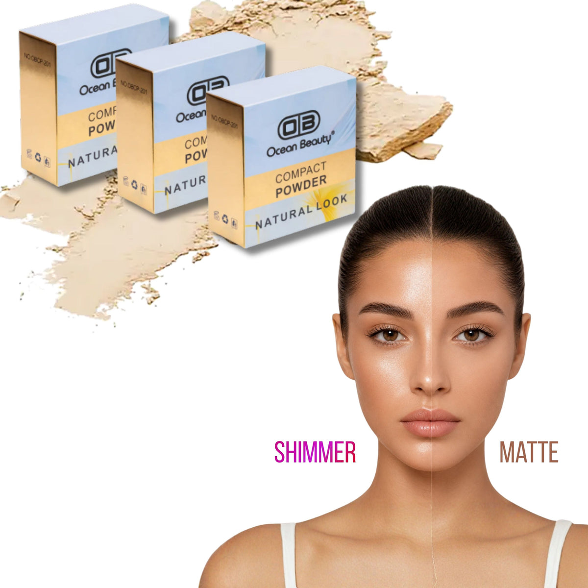 2 in 1 Natural Even Look Compact Powder- 201-4