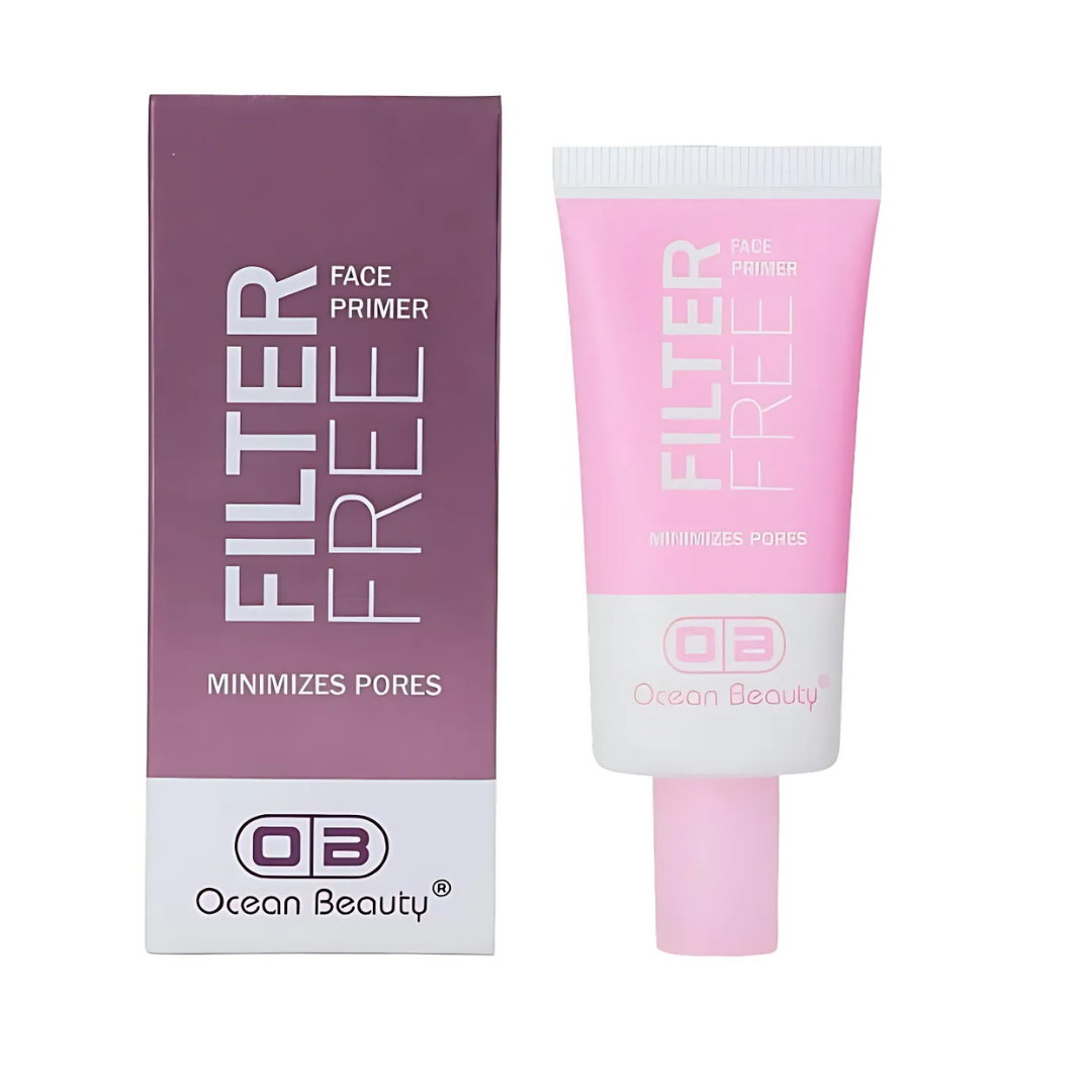 Ocean Beauty Filter Free Face Primer, Pore Minimizing, Use For All Tyep Skin And Daily Use With Pink Color