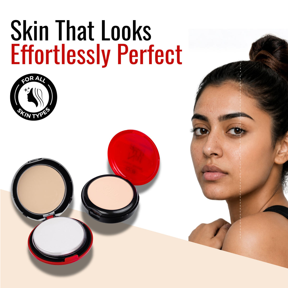 2 in 1 Polished Glow Compact Powder- 201-5