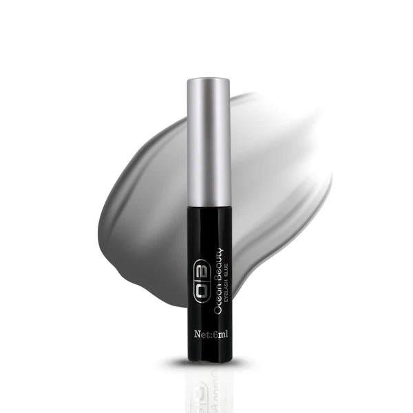 Ocean Beauty Professional Eyelash Adhesive Glue, 6ml, Black, White and Transparent, Waterproof (White)
