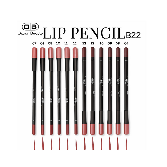 Lip pencil 12 piece set (multi colour)