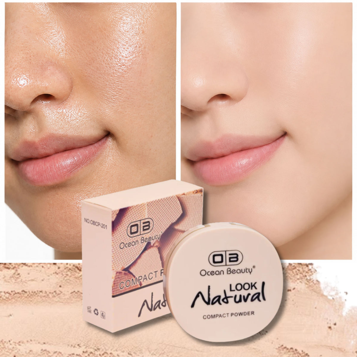 2 in 1 Long Wear Compact Powder- 201-6