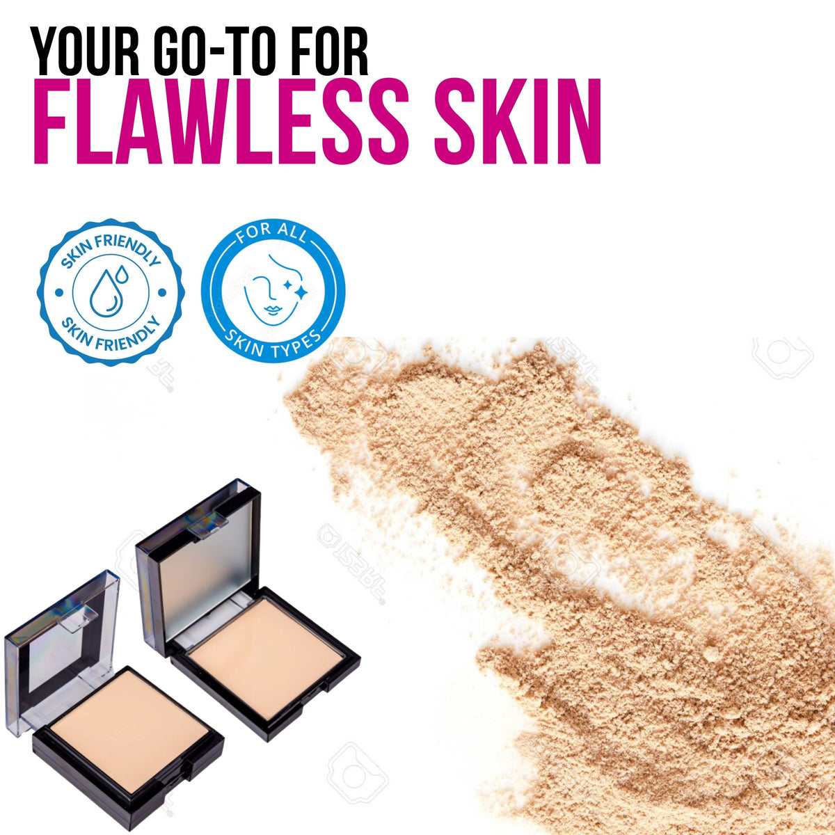 2 in 1 Oil Control Compact Powder- 201-10