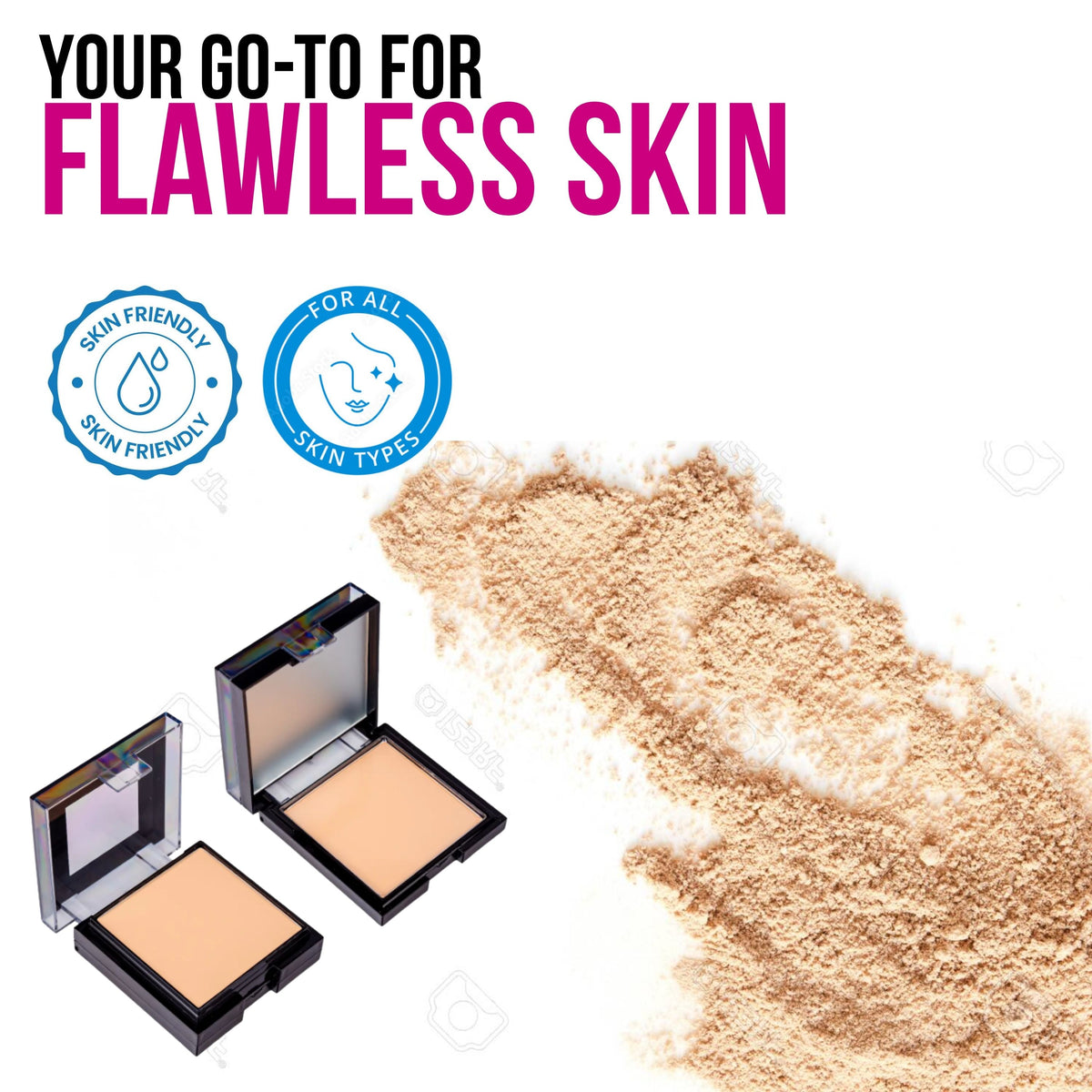 2 in 1 Oil Control Compact Powder- 201-10
