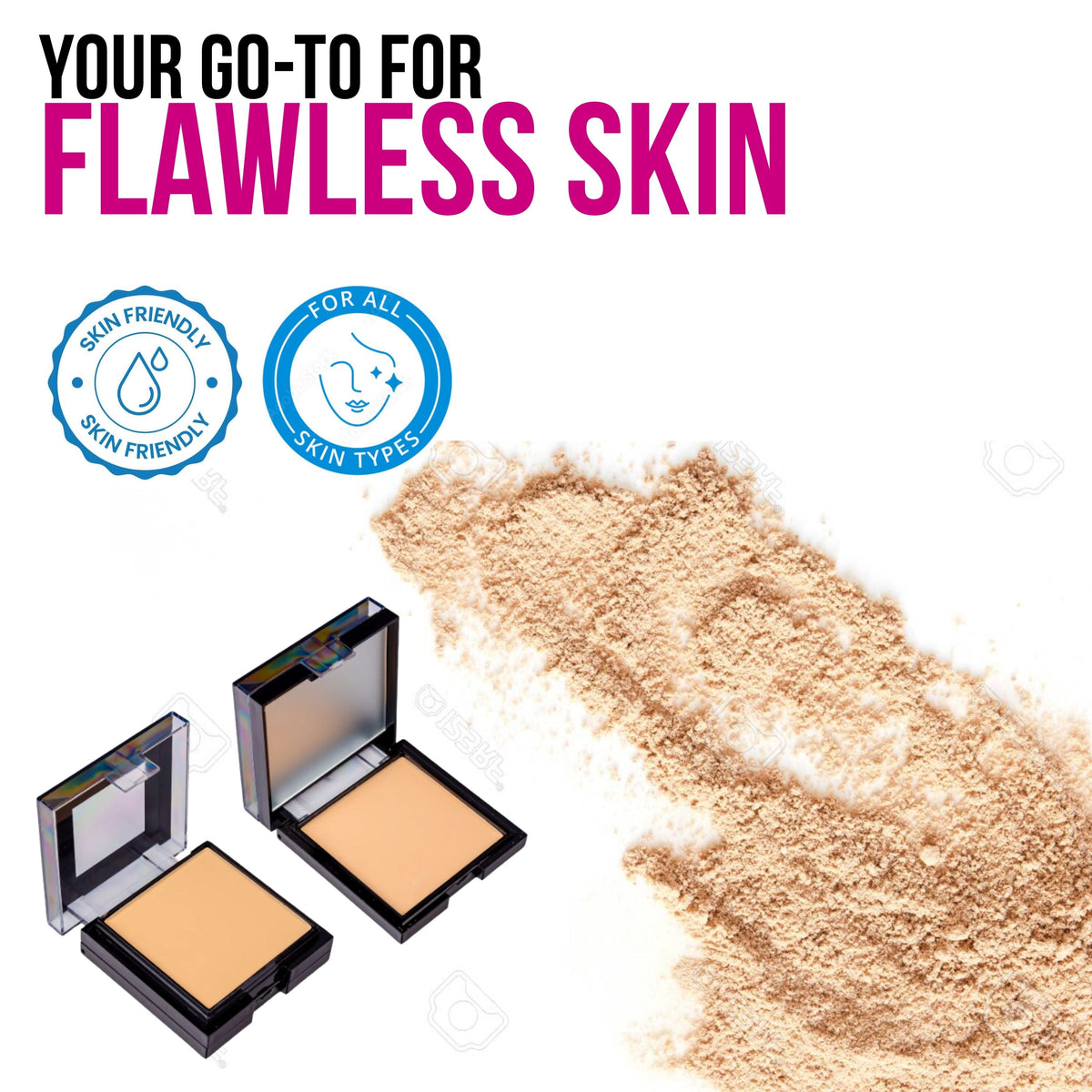 2 in 1 Oil Control Compact Powder- 201-10