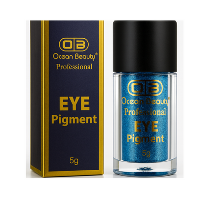 Ocean Beauty Professional Eye Pigment, Silver Color Shimmer Glitter, 5g