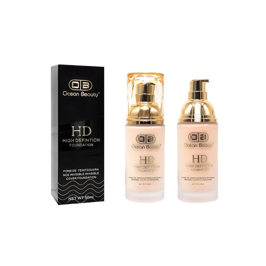 Ocean Beauty HD High Definition Foundation, Invisible Cover, 50ml, Light Coverage (103)