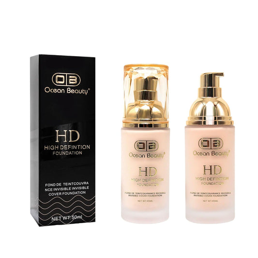 Ocean Beauty HD High Definition Invisible Cover Foundation, 50ml(102)