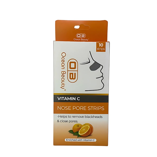 Ocean Beauty Vitamin C Nose Pore Strips for Blackhead Removal, 10 Strips