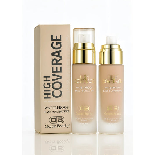 Ocean Beauty High Coverage Waterproof Base Foundation, Rose Blush, 50ml (102)
