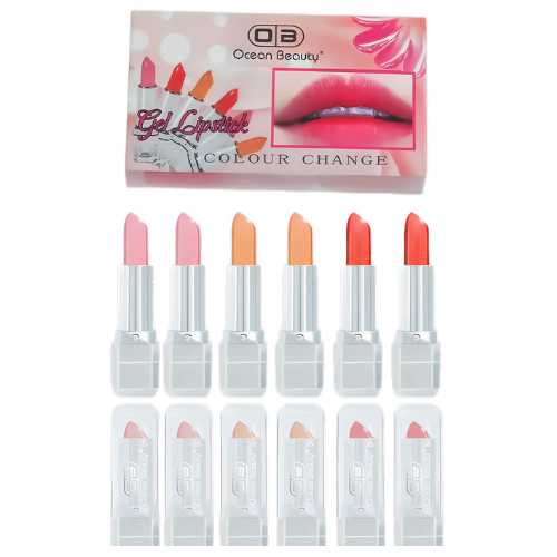01 Gel Professional Moisturizing Lightweight Lipstick with Glossy Fruity Pink