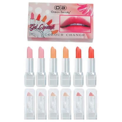 01 Gel Professional Moisturizing Lightweight Lipstick with Glossy Fruity Pink