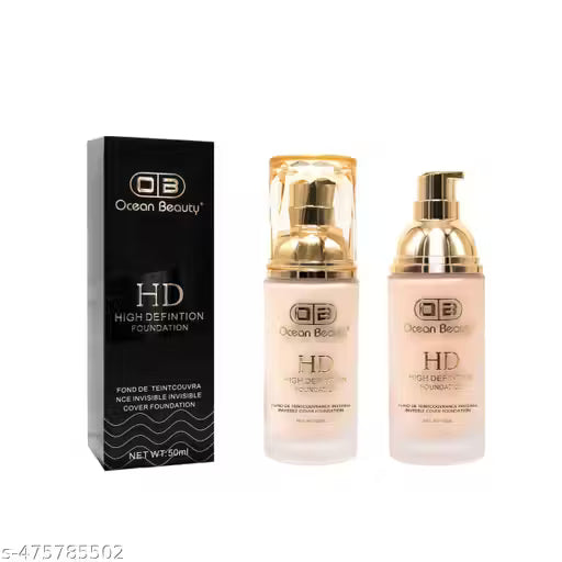 Ocean Beauty HD High Definition Invisible Cover Foundation, 50ml (104)