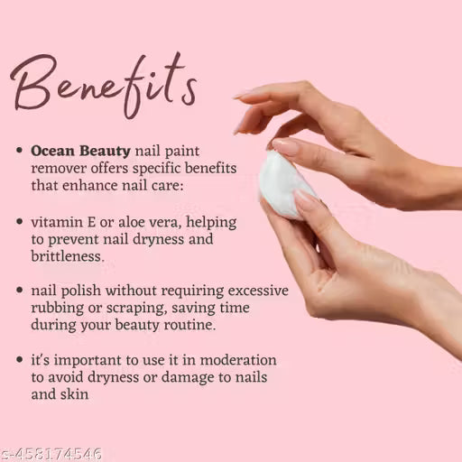 OB OCEAN BEAUTY NAIL POLISH REMOVER PAD (6 Pieces Set) 25 Tissue in 1 box