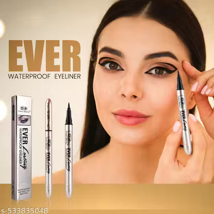 Ocean Beauty Waterproof Liquid Eyeliner Pen, Black, Smudge-Proof Ever lasting With Soft Brush Easy To Use